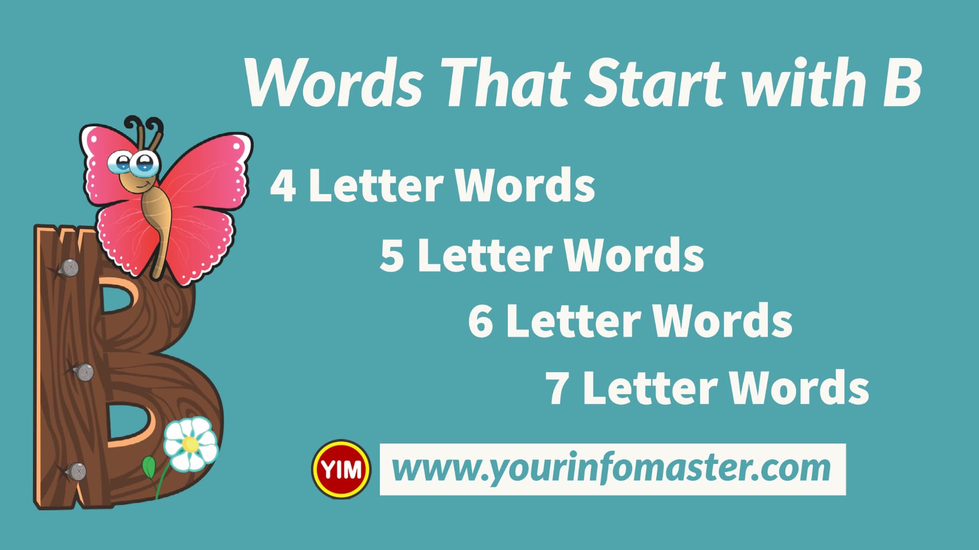 B start with things that Words that