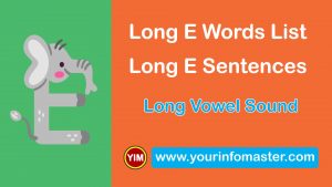 awesome words, cool long words, cool words, e words, Learning Spellings, Long E sound words, Long E words, Long E Words List, Long E Words Worksheets, Long versus Short Vowels, Long Vowel, Long Vowel Examples, Long Vowel Sound, Long Vowel Sounds Examples, Using Long Vowel Sounds, Vowel E Sound, Vowel Pronunciation, What is a Vowel, word of the day for kids