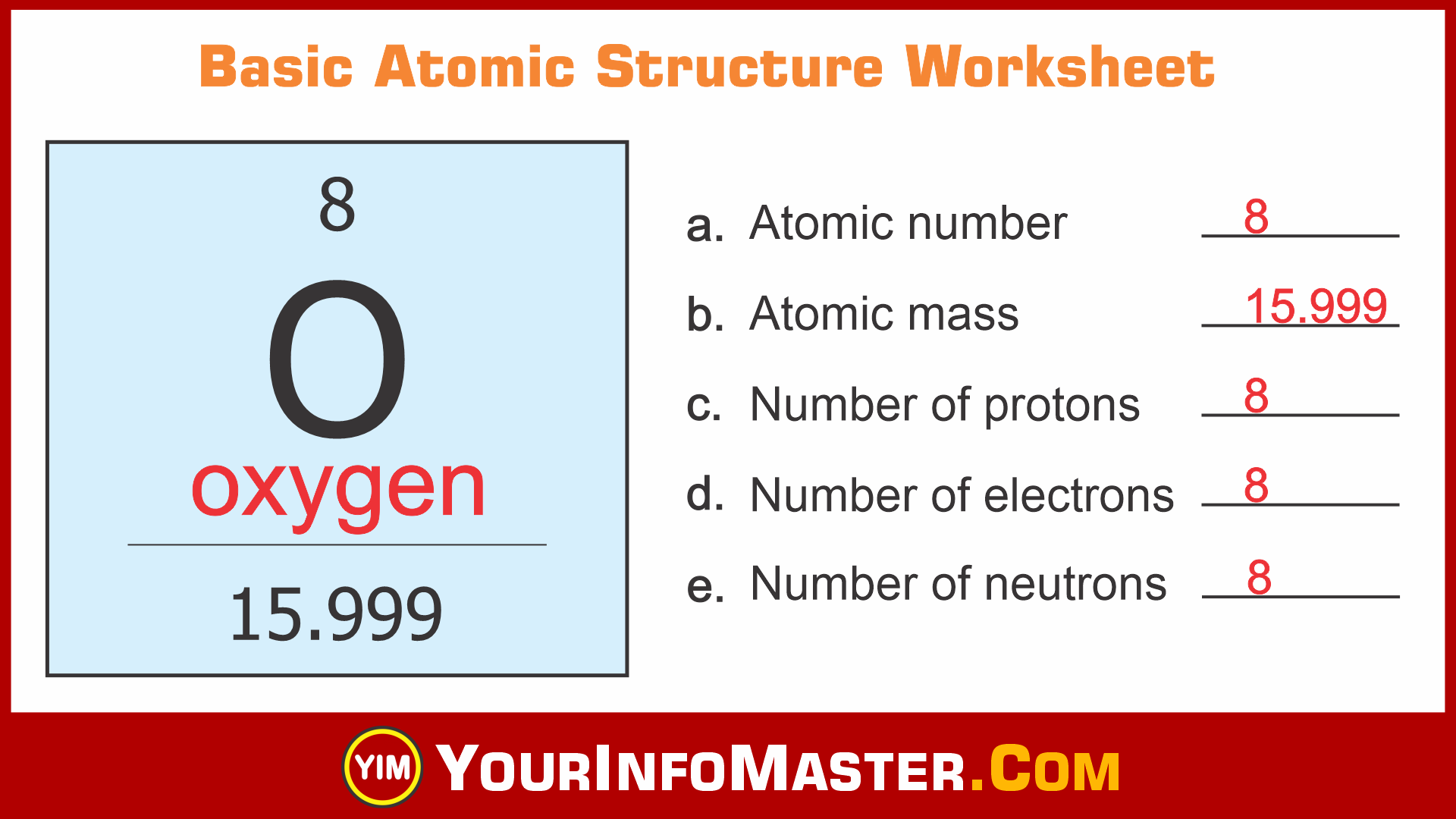 Atomic Structure Worksheet Answers Page 27