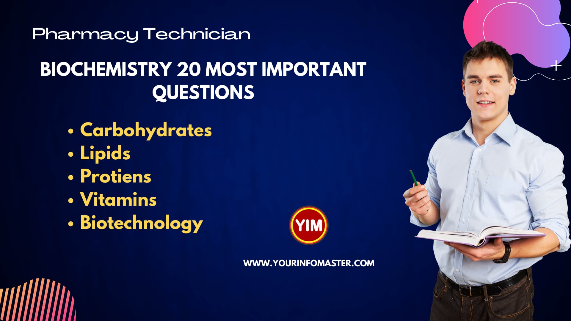 Biochemistry 20 Most Important Questions, Pharmacy Assistant, Pharmacy Technician, Pharmacy Technician Past Papers, Pharmacy Technician Syllabus