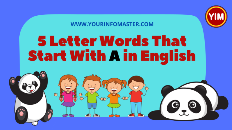 5 Letter A Words, 5 letter words, 5 letter words that start with a, 5 Letter Words With A, a words, English, English Grammar, English Vocabulary, english words, List of 5 Letter Words, Vocabulary, Words That Start with a