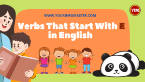 5 Letter Verbs, 5 Letter Verbs Starting With E, Action Words, Action Words That Start With E, E Action Words, E Verbs, E Verbs in English, English, English Grammar, English Vocabulary, English Words, List of Verbs That Start With E, Verbs List, Verbs That Start With E, Vocabulary, Words That Start with e