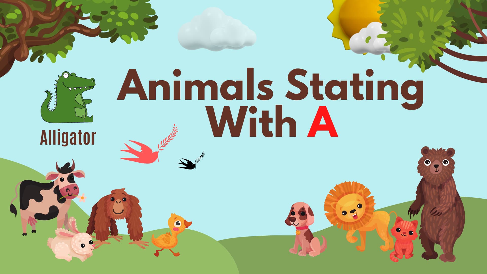 Animals Starting With A (English Vocabulary) - Your Info Master