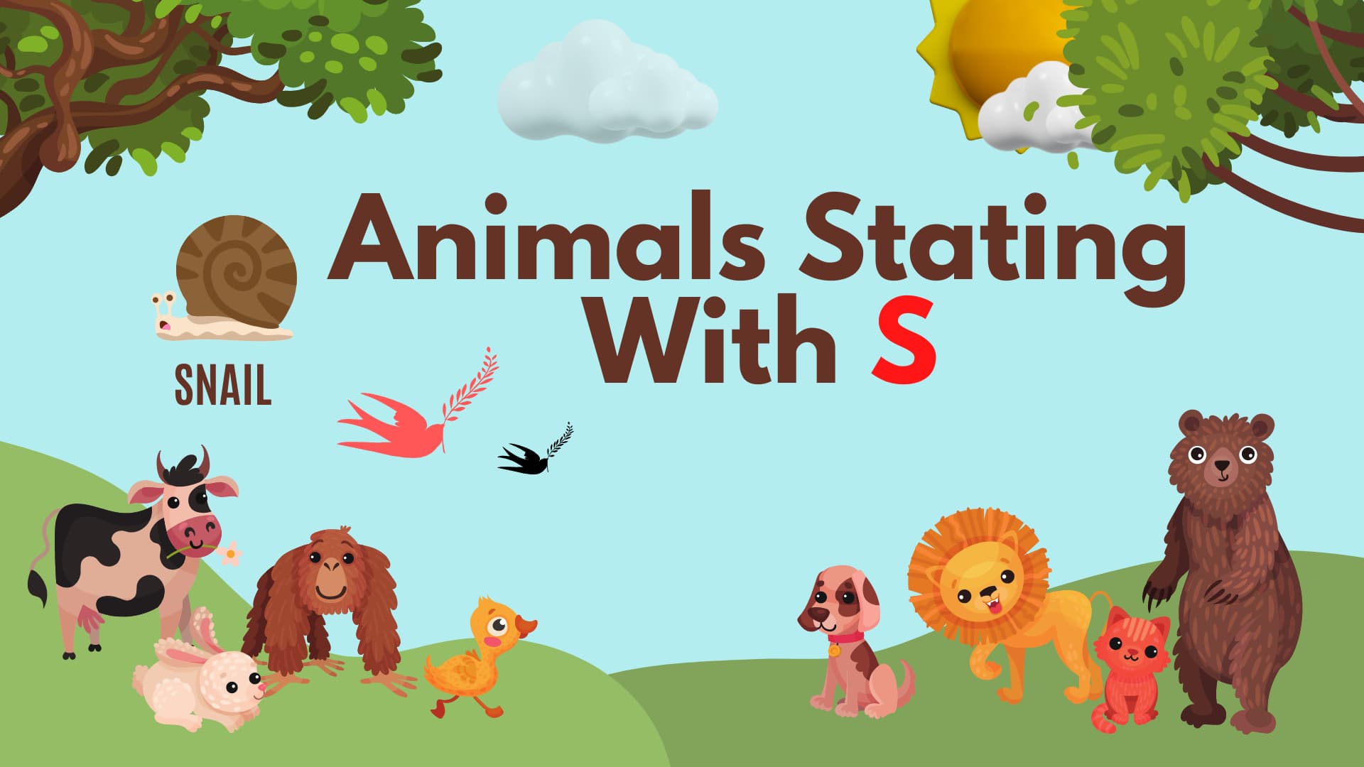 Animals Starting With S (English Vocabulary) - Your Info Master