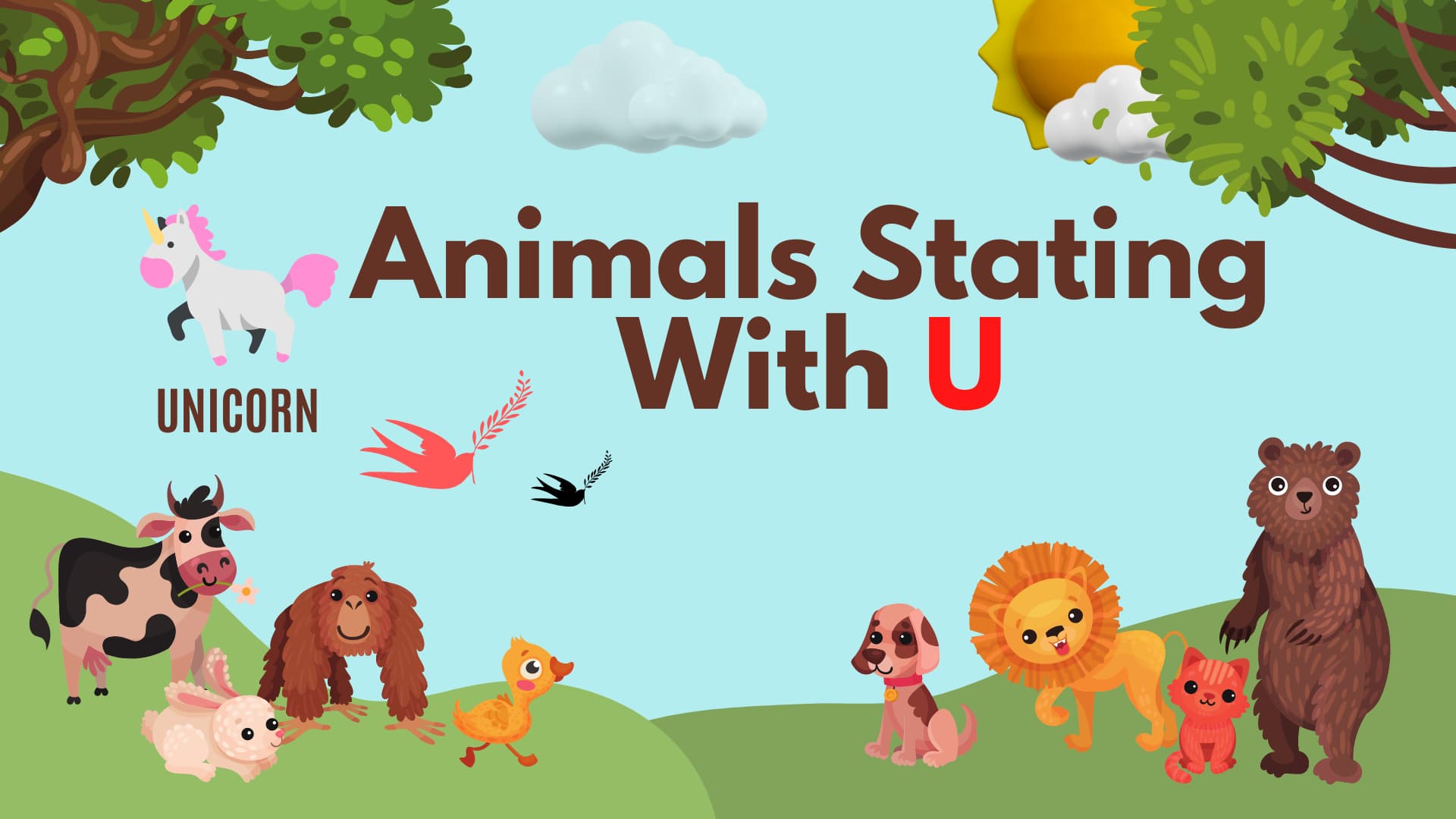 Animals Starting With U (English Vocabulary) - Your Info Master