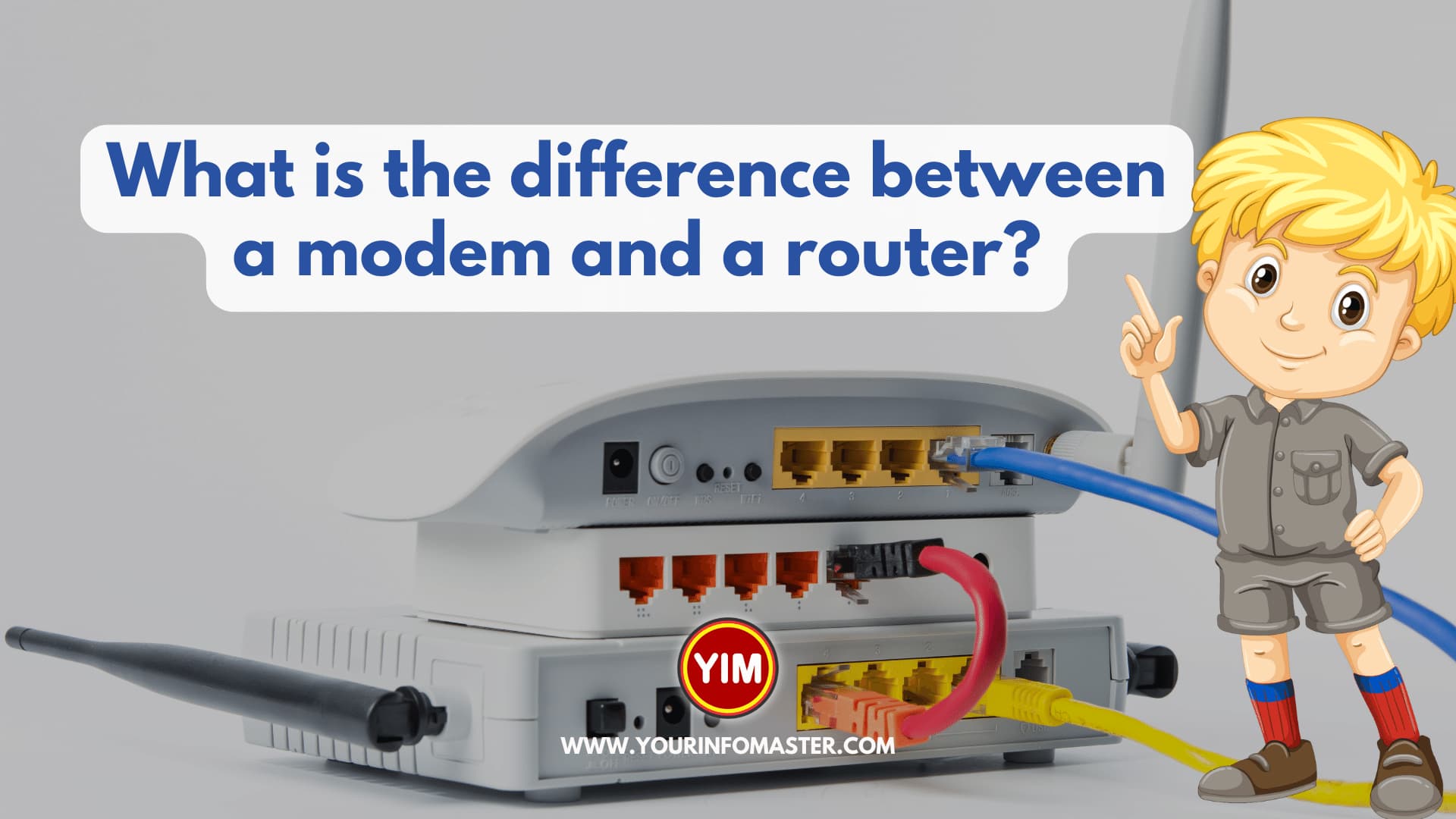 What is the difference between a modem and a router