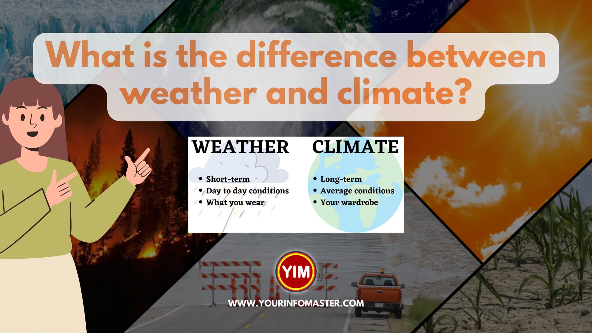 What is the difference between weather and climate