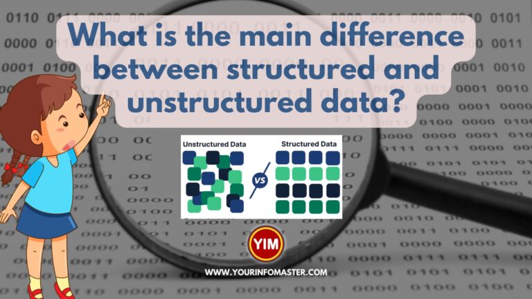 What is the main difference between structured and unstructured data?