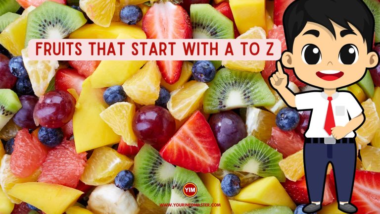 Fruits that start with A to Z