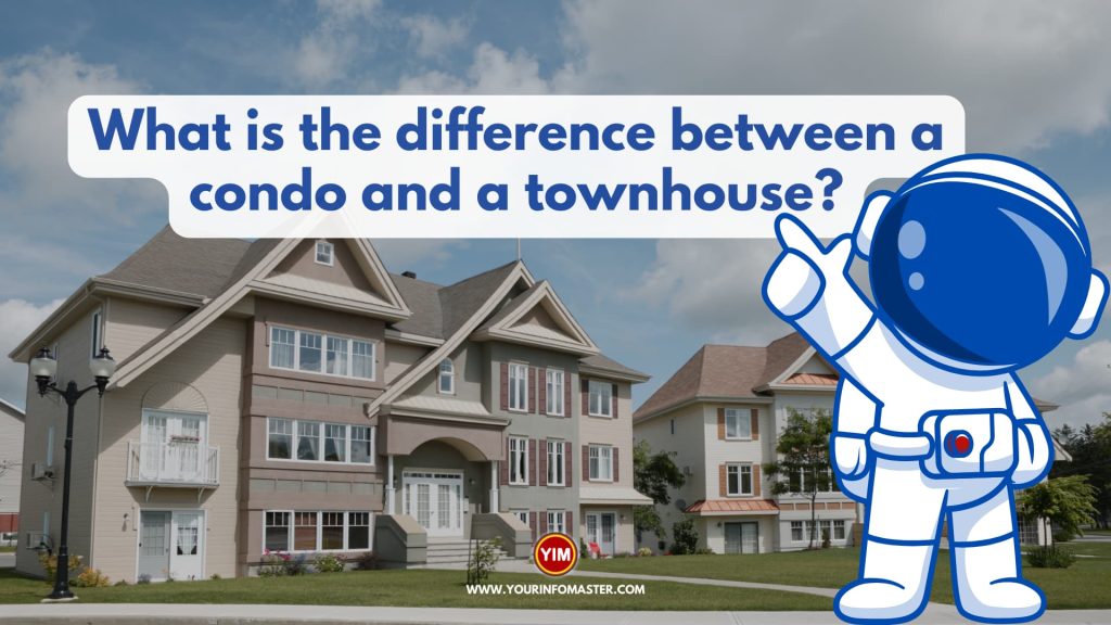 What is the difference between a condo and a townhouse