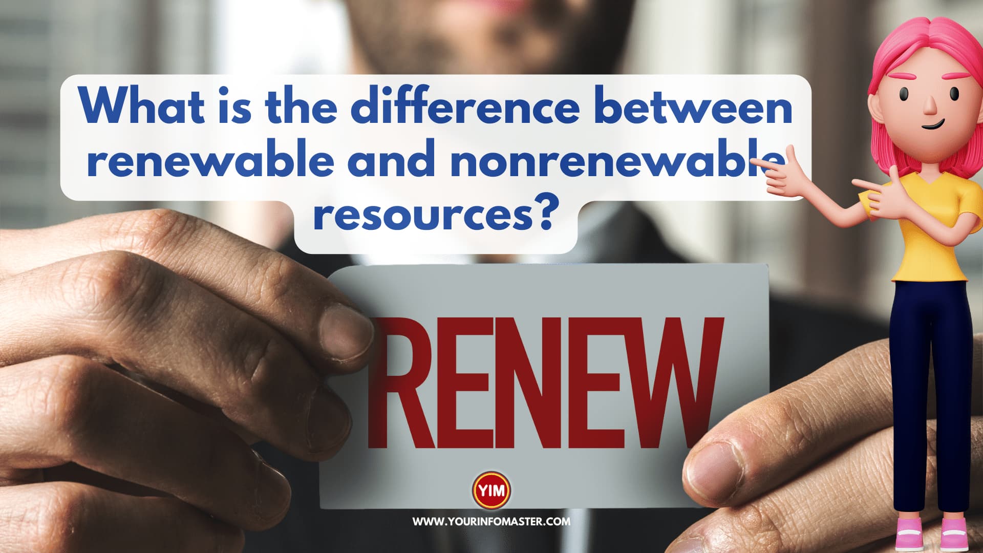 What is the difference between renewable and nonrenewable resources