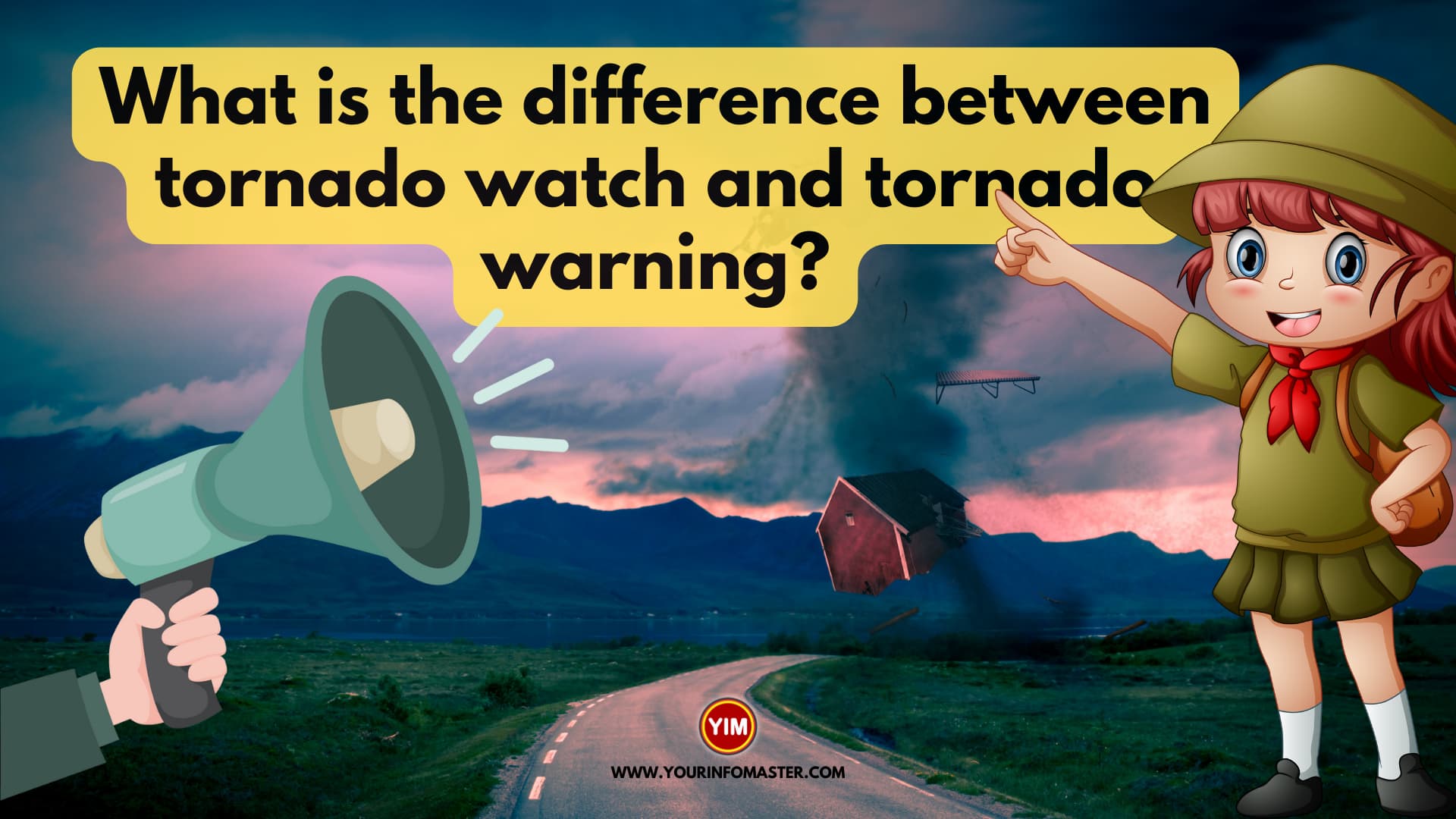 What is the difference between tornado watch and tornado warning