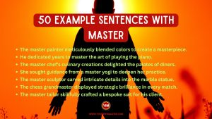 50 Sentences with Master