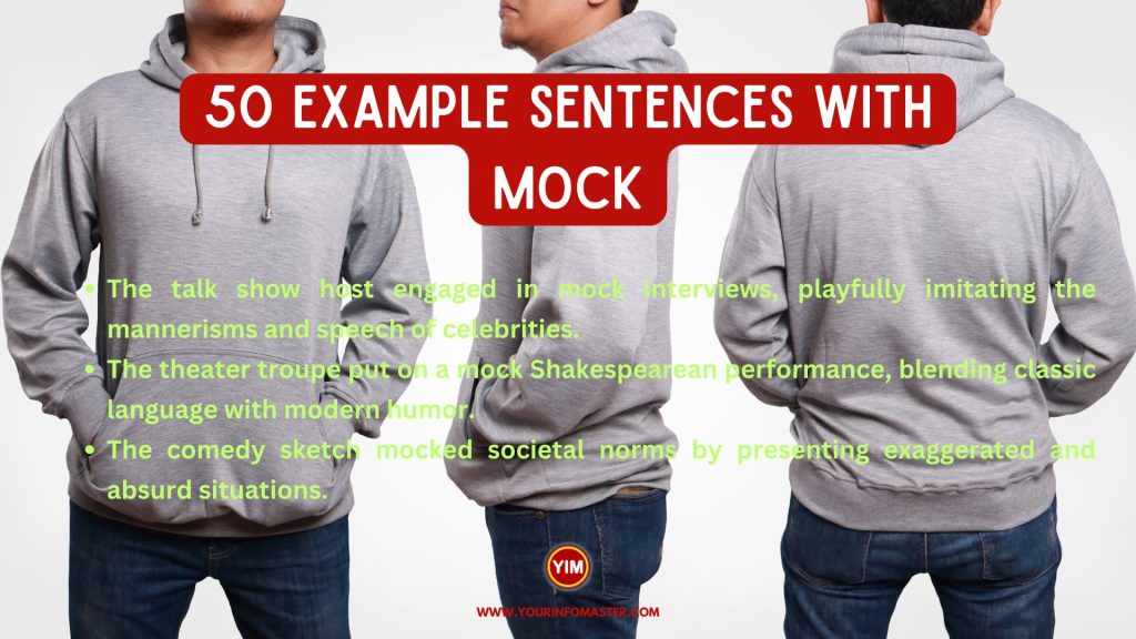 50 Sentences with Mock