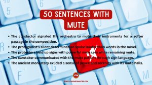 50 Sentences with Mute
