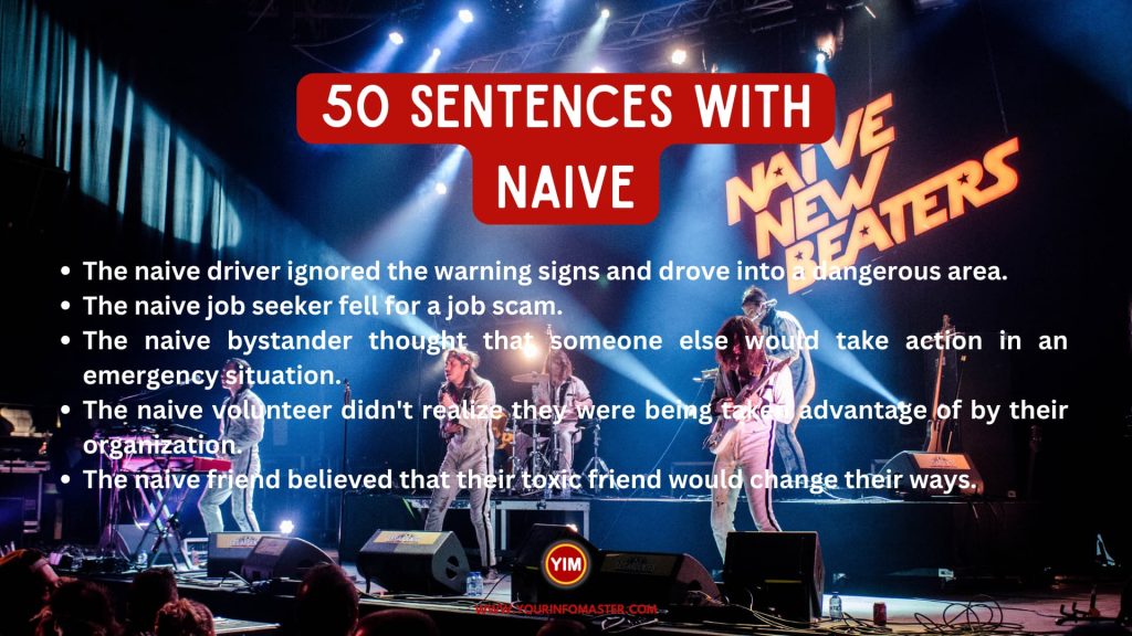 50 Sentences with Naive