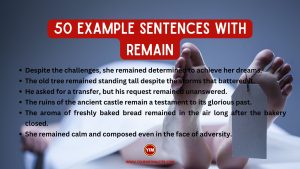 50 Sentences with Remain