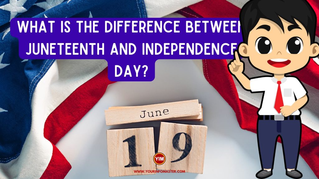 What is the difference between Juneteenth and independence day