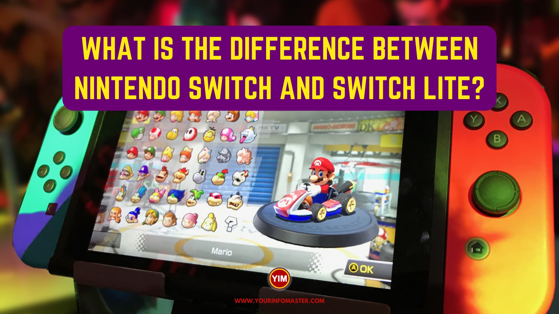 What is the difference between Nintendo Switch and Switch Lite