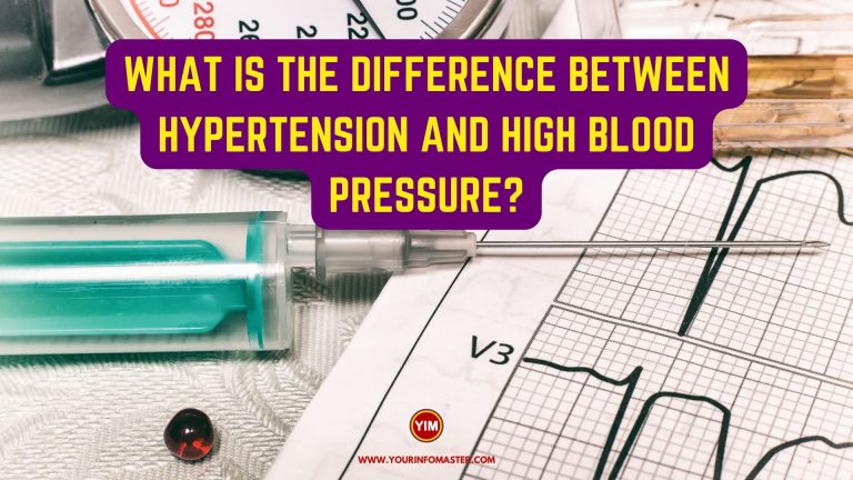 What is the difference between hypertension and high blood pressure