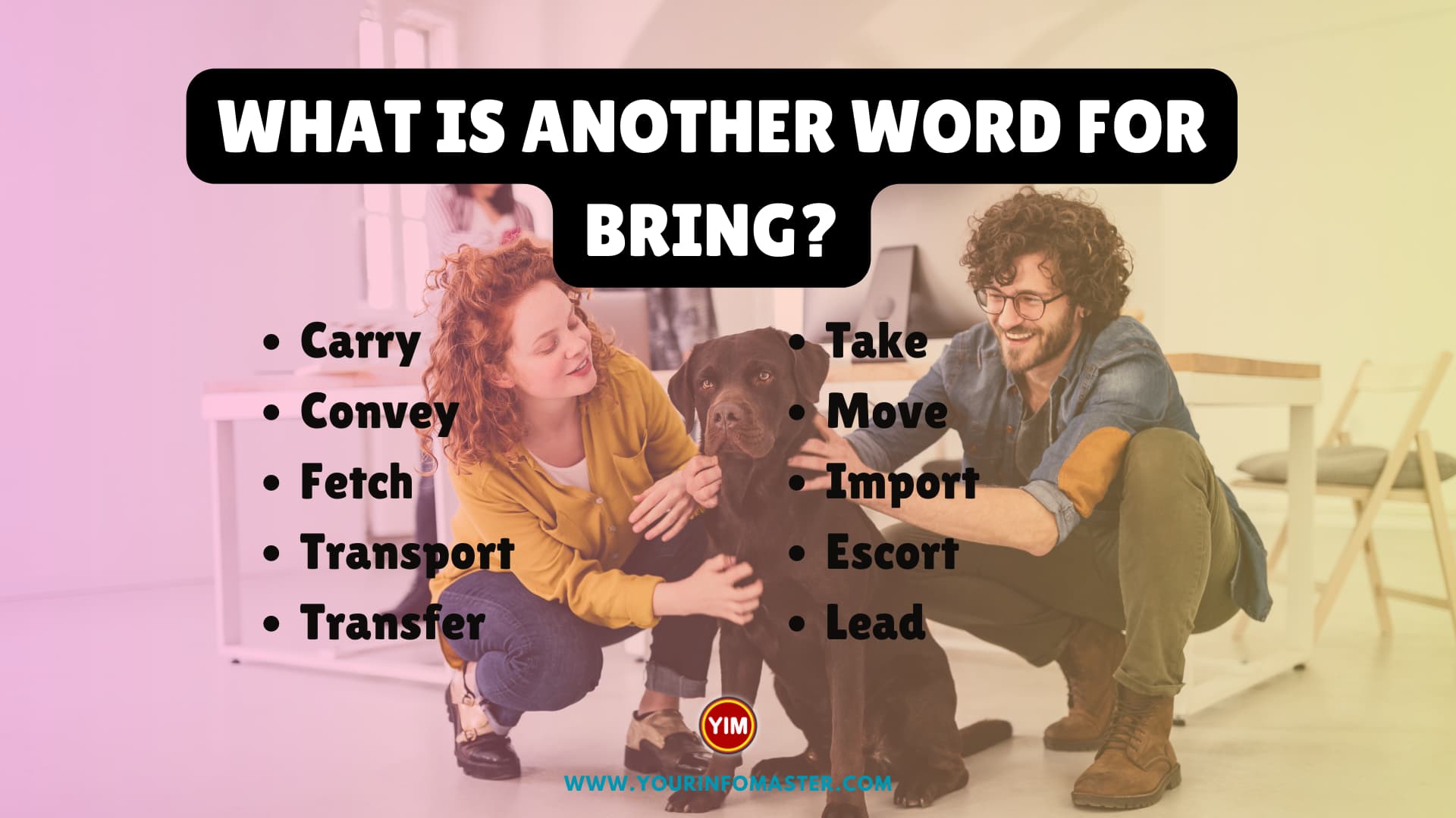 What is another word for Bring