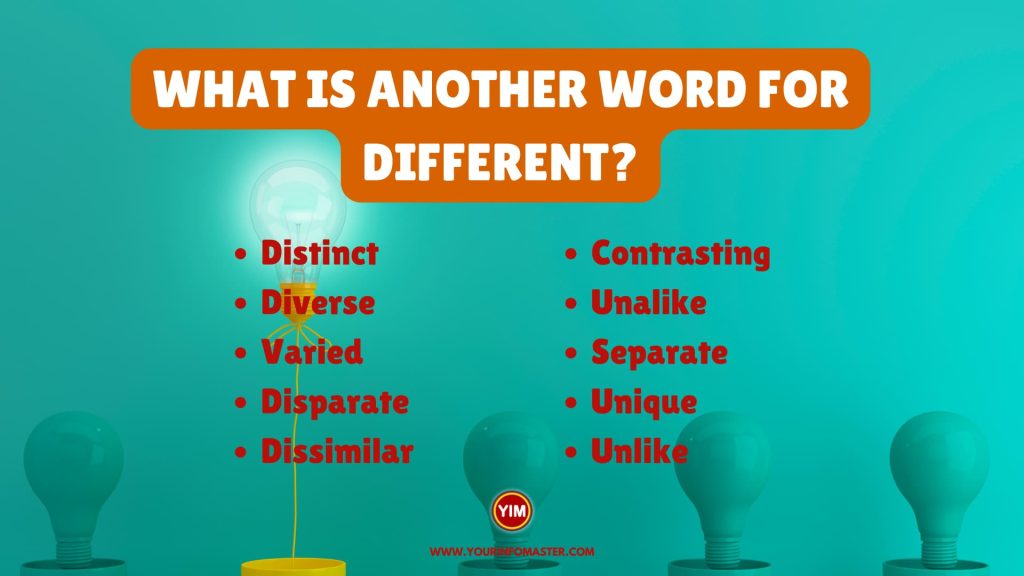 What is another word for Different