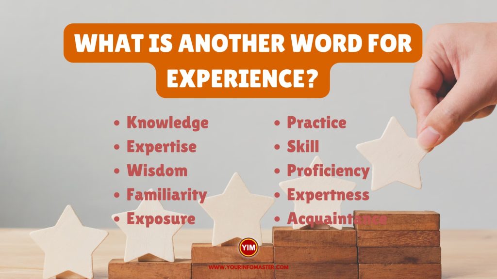What is another word for Experience