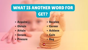 What is another word for Get
