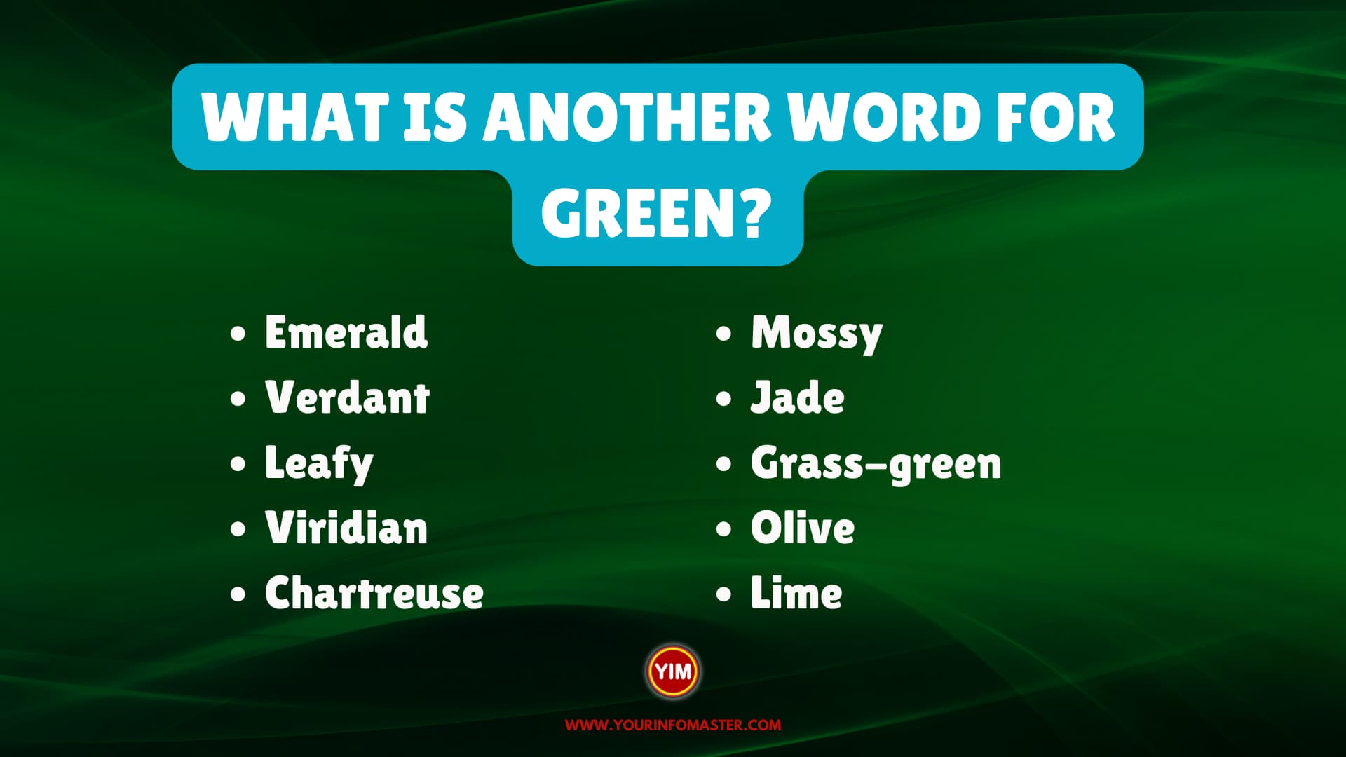 What is another word for Green