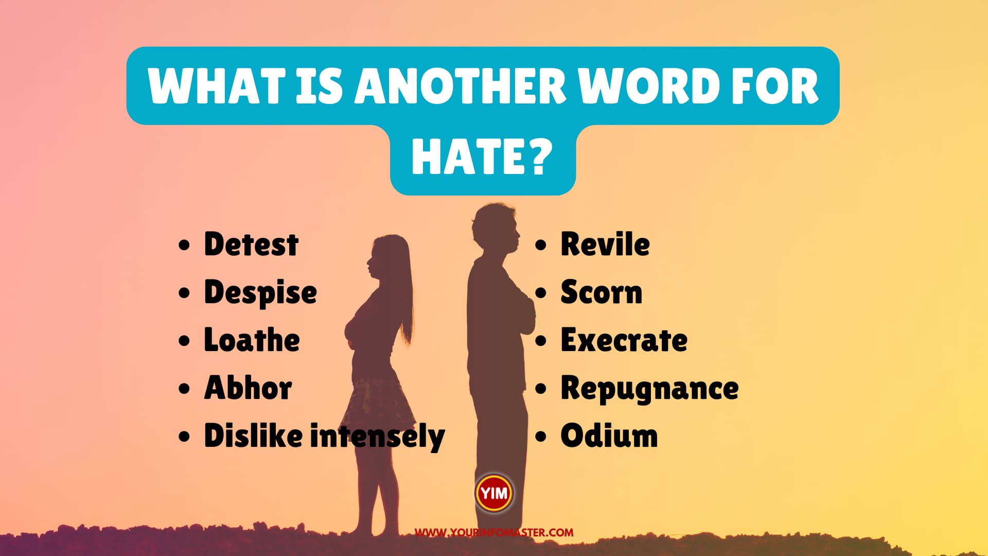 What is another word for Hate