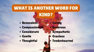 What is another word for Kind