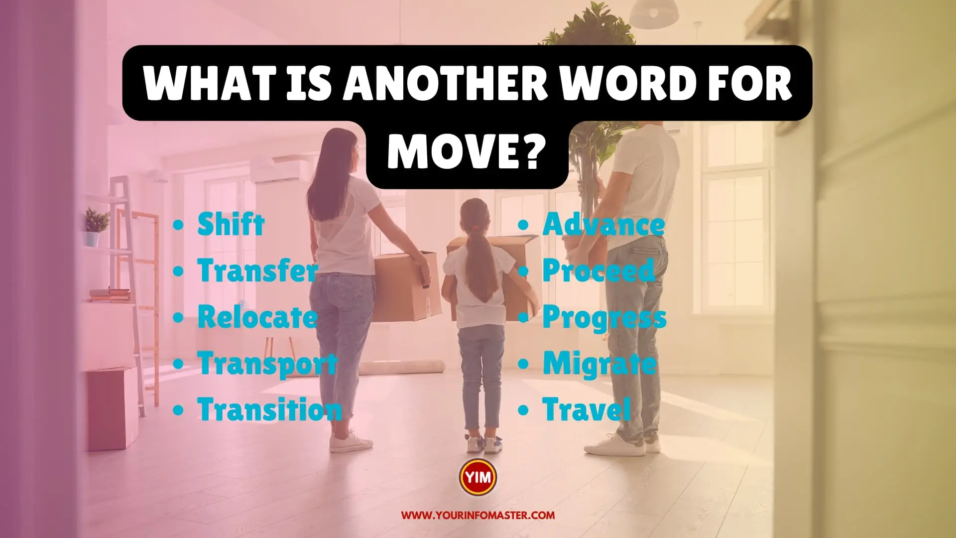What is another word for Move