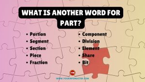 What is another word for Part