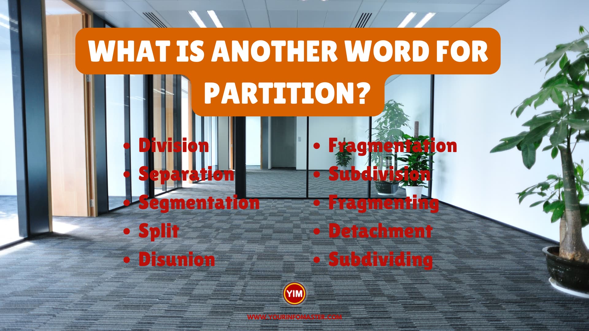 What is another word for Partition
