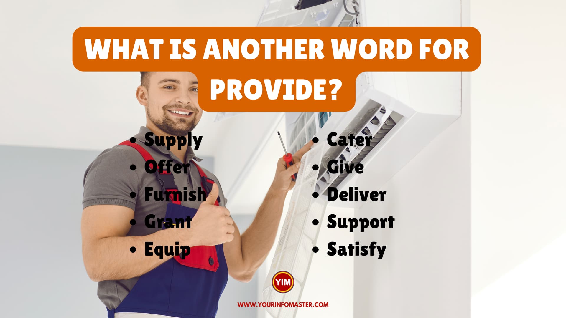 What is another word for Provide