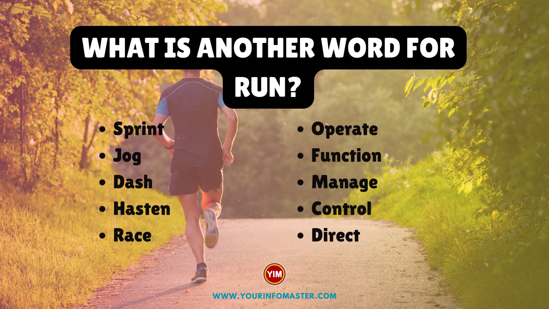 What is another word for Run