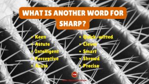 What is another word for Sharp