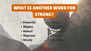 What is another word for Strong