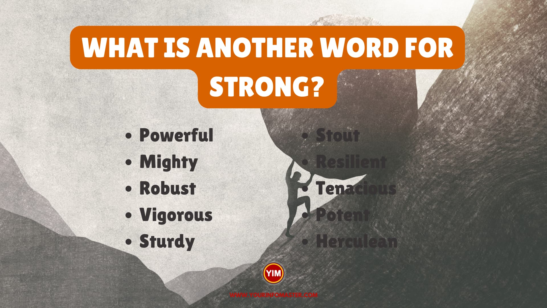 another word for strong essay