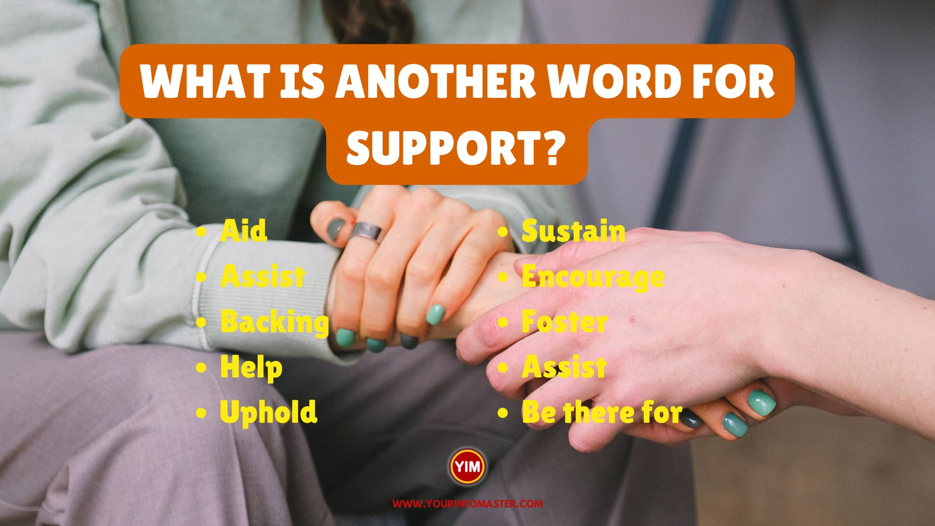 another word for support essay