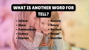 What is another word for Tell