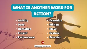 What is another word for Action