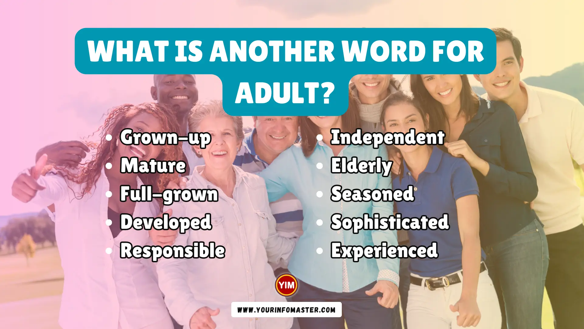 What is another word for Adult