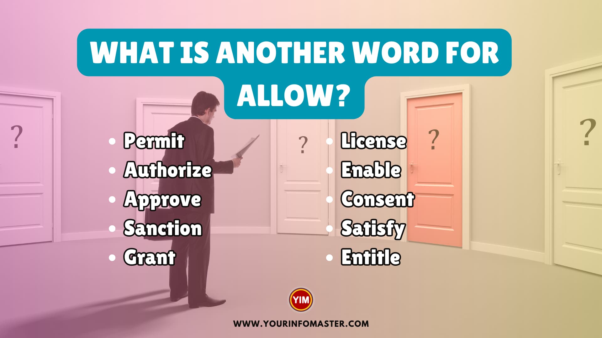 What is another word for Allow