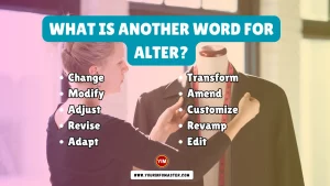 What is another word for Alter