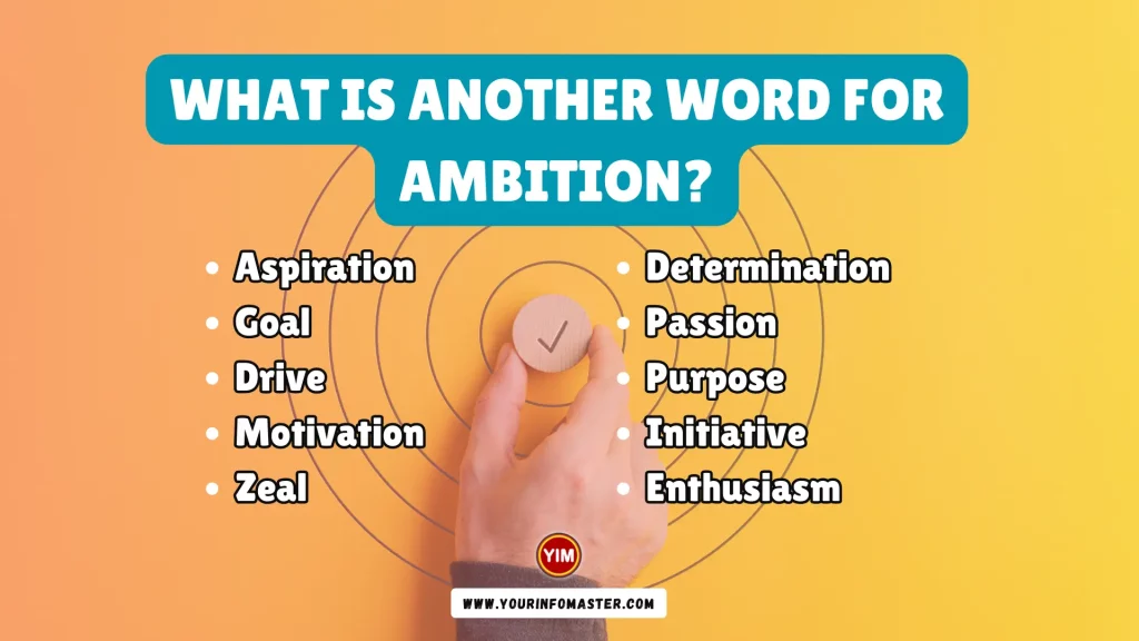 What is another word for Ambition