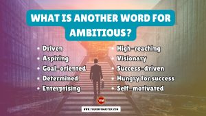 What is another word for Ambitious