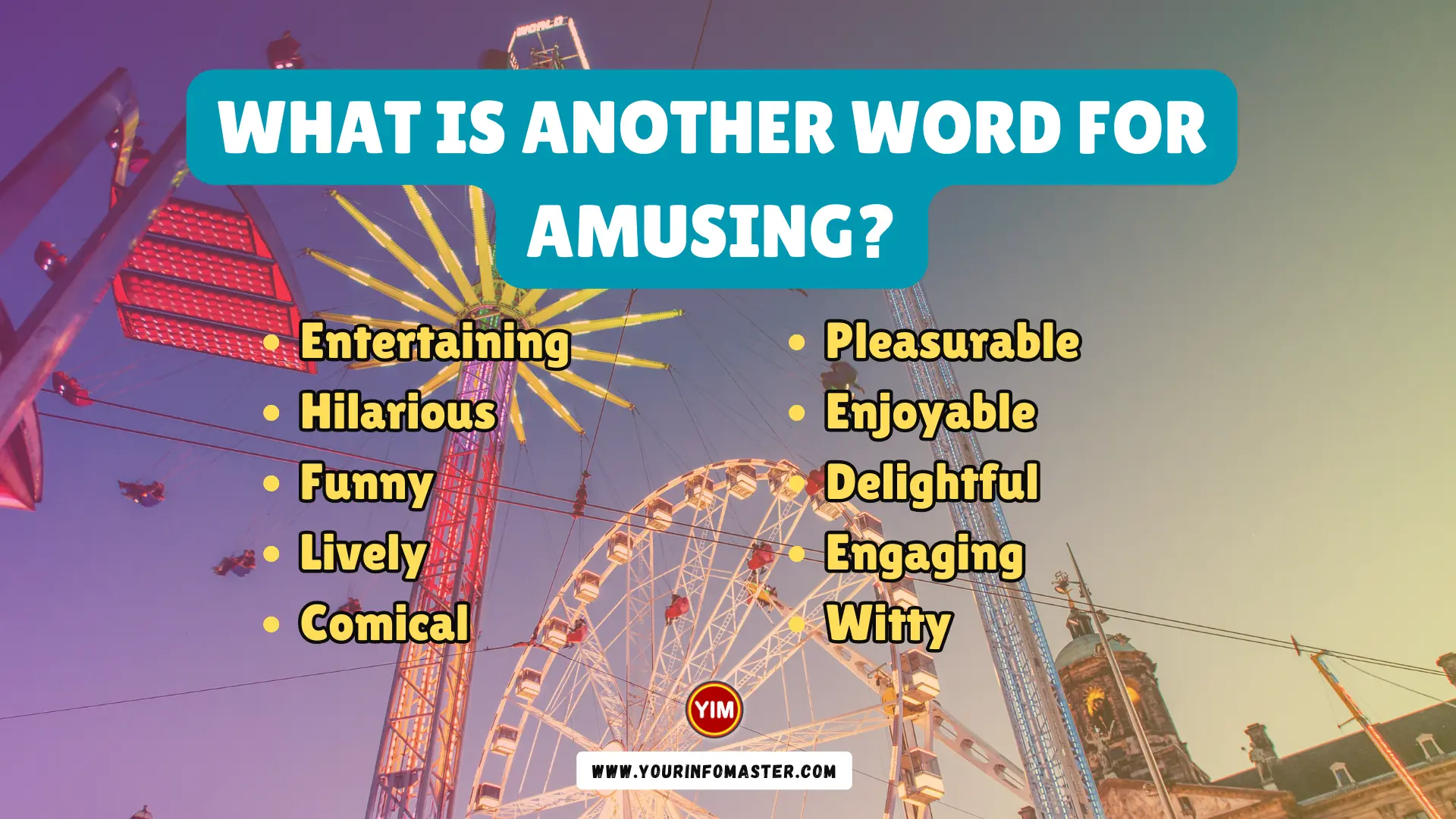 What is another word for Amusing