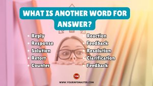 What is another word for Answer