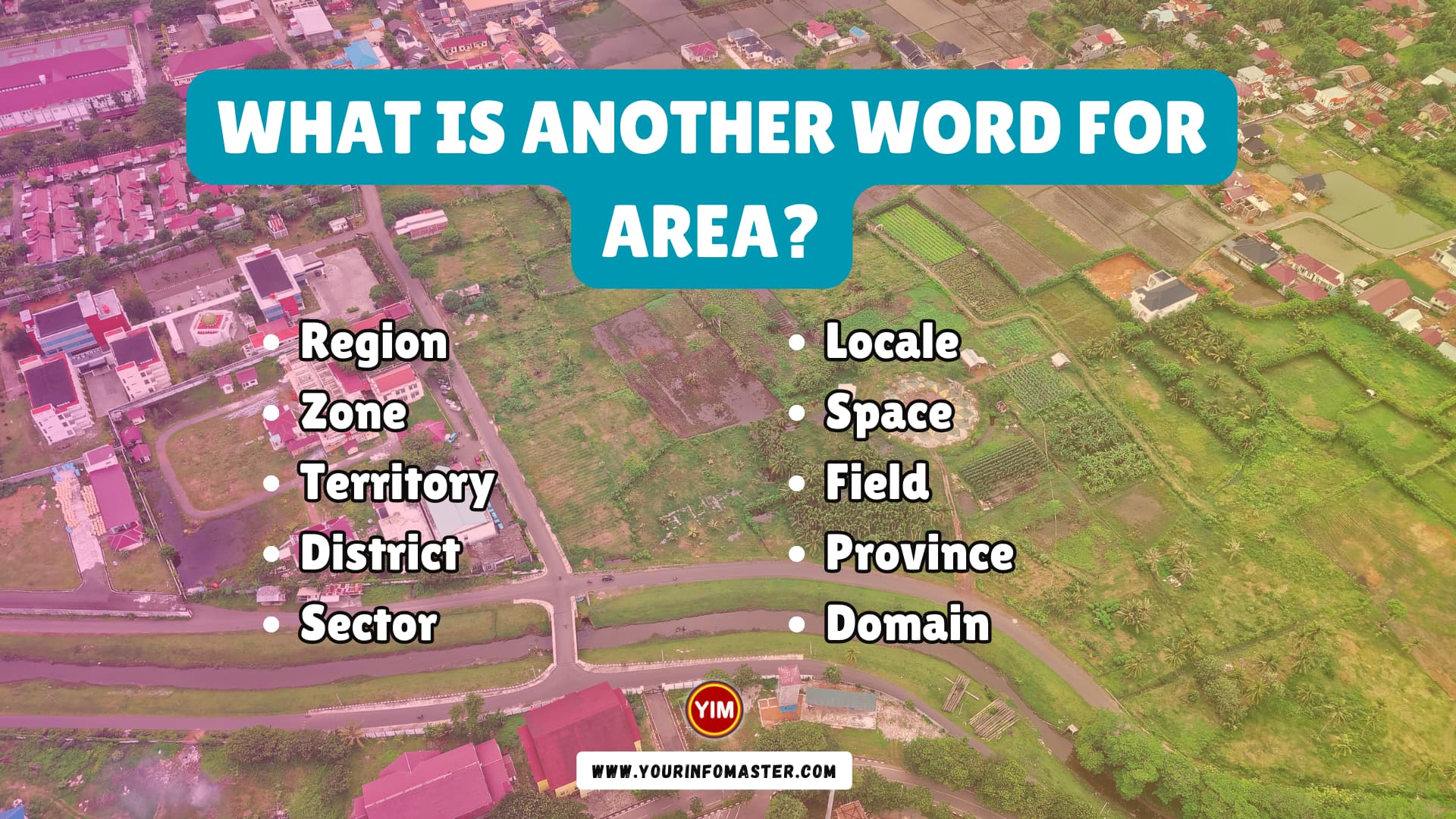 What is another word for Area